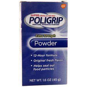 Poligrip Super Poligrip Denture Adhesive Powder Extra Strength 1.6 oz