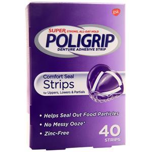 Poligrip Super Poligrip Comfort Seal Denture Adhesive Strips  40 strip