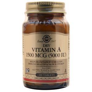 Solgar Dry Vitamin A (1500mcg)  100 tabs