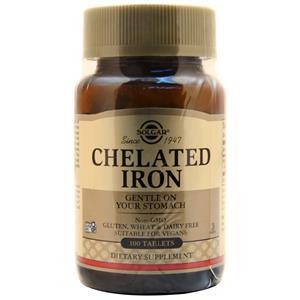 Solgar Chelated Iron (25mg)  100 tabs