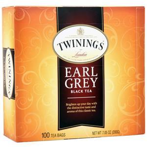 Twinings of London Black Tea Earl Grey 100 pckts