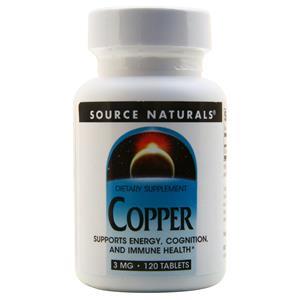 Source Naturals Copper (3mg)  120 tabs