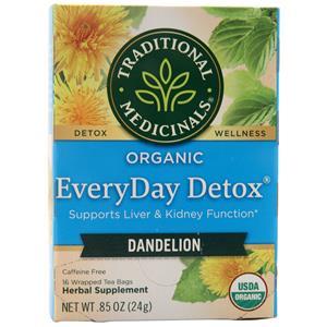 Traditional Medicinals Organic EveryDay Detox Tea Dandelion 16 pckts