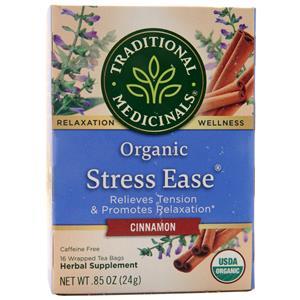 Traditional Medicinals Organic Relaxation Tea Stress Ease - Cinnamon 16 pckts