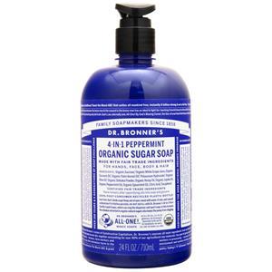 Dr. Bronner's Organic Sugar Soap Peppermint 24 fl.oz