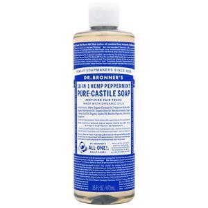 Dr. Bronner's Pure-Castile Soap Peppermint 16 fl.oz