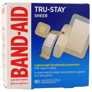 Tru-Stay Sheer Bandages Assorted Sizes 80 count