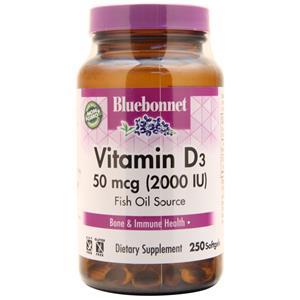 Vitamin D3 (2000IU) Fish Oil Source 250 sgels