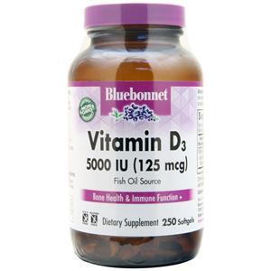 Vitamin D3 (5000IU) Fish Oil Source 250 sgels