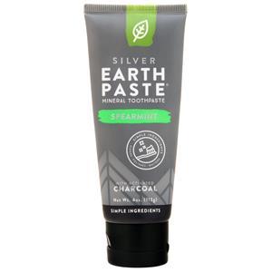 Silver Earth Paste Mineral Toothpaste Spearmint with Activated Charcoal 4 oz