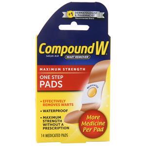 One Step Pads Wart Remover Maximum Strength 14 pads