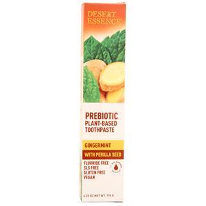 Prebiotic Plant-Based Toothpaste GingerMint 6.25 oz