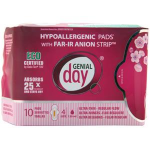 Eco-Certified Pads with Anion Strip Ultra-Thin/Regular Flow 10 pads