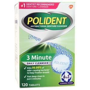 Antibacterial Denture Cleanser 3 Minute 120 tabs