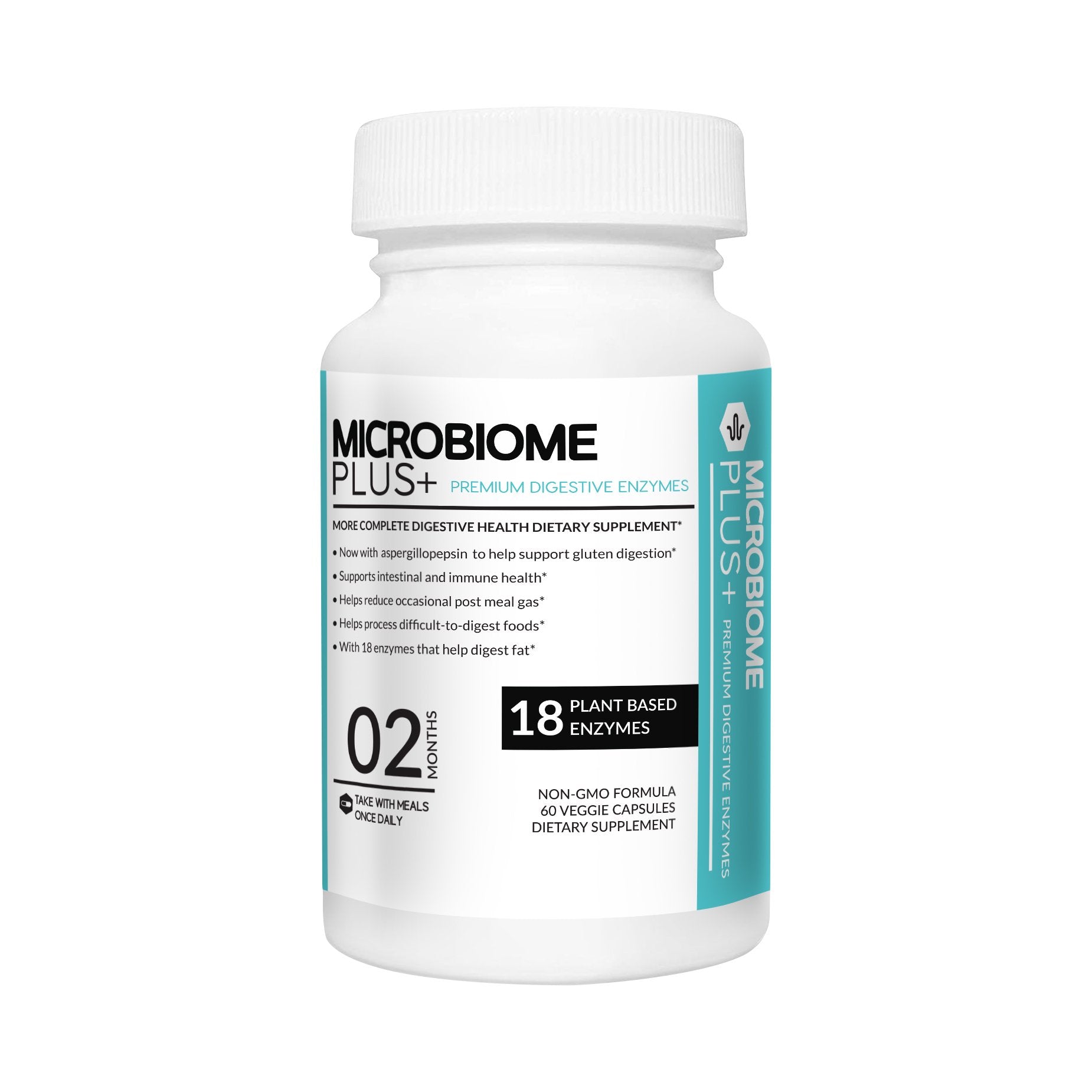 Microbiome Plus+ Premium Digestive Enzymes (18 Enzymes)