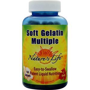 Nature's Life Soft Gelatin Multiple  120 sgels