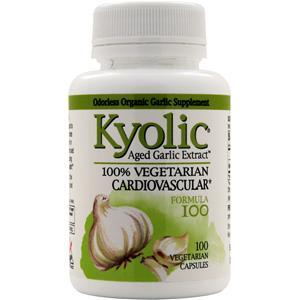 Kyolic Aged Garlic Extract - 100% Vegetarian Cardiovascular-Formula #100  100 vcaps