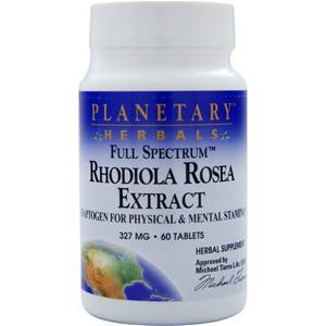 Planetary Formulas Full Spectrum Rhodiola Rosea Extract (327mg)  60 tabs