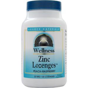 Source Naturals Wellness Zinc Lozenges (23mg) Peach Raspberry 60 lzngs